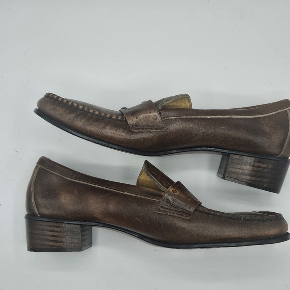 Mens Jolly Rogers by Sebago leather loafers size 10B